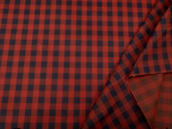 Stoff Gingham Oilskin Founding Red