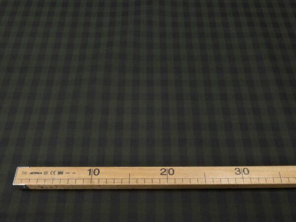 Stoff Oilskin Gingham Scottish Green-black – Bild 4