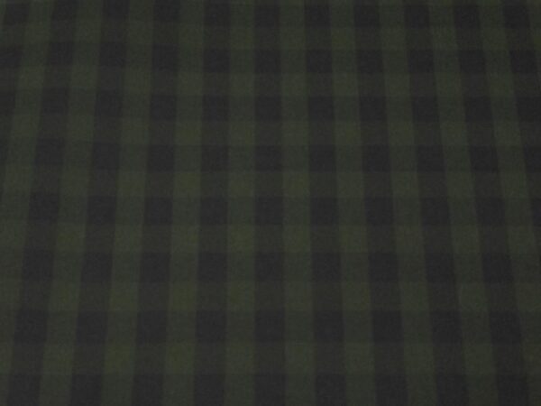 Stoff Oilskin Gingham Scottish Green-black