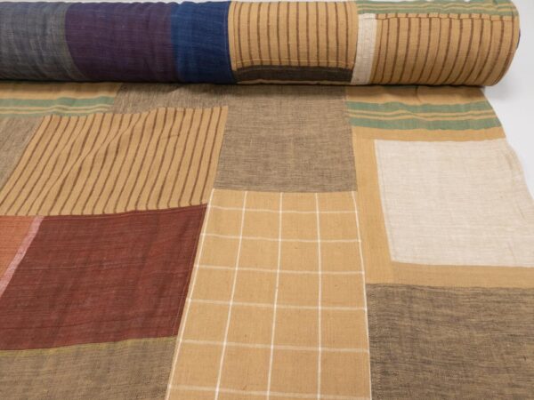 Stoff Patchwork Brown Indian Cotton – Bild 3