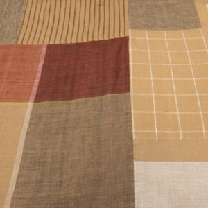 Stoff Patchwork Brown Indian Cotton