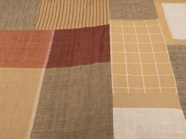 Stoff Patchwork Brown Indian Cotton