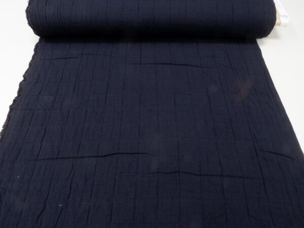 Stoff Quink Jacquard Square Cotton nachtblau – Bild 2