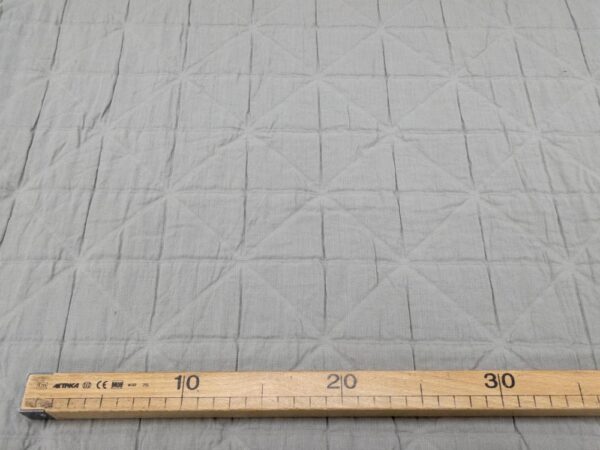 Stoff  Jacquard Cotton graublau – Bild 4