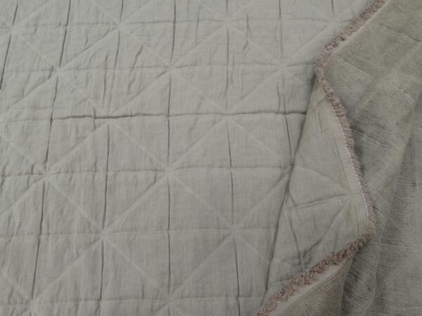 Stoff  Jacquard Cotton graublau