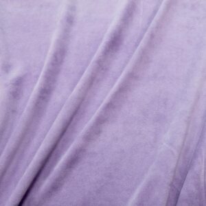 Stoff Nicky Plüsch uni lila