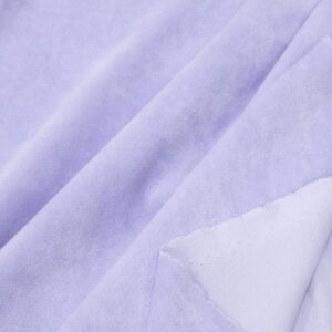 Stoff Nicky Plüsch uni lila