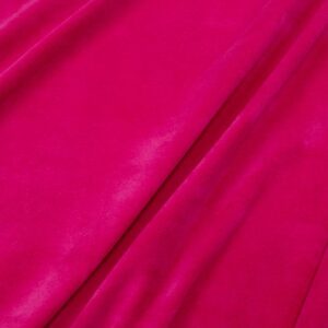 Stoff Nicky Plüsch uni fuchsia