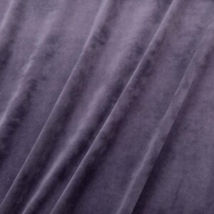 Stoff Nicky Plüsch uni grape compote