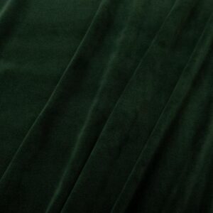 Stoff Nicky Plüsch uni tannengrün