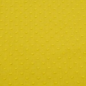 Stoffe Dobby Cotton - Plumetis Olivenöl gelbgrün