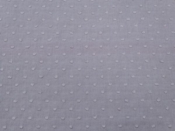 Stoffe Dobby Cotton - Plumetis grau