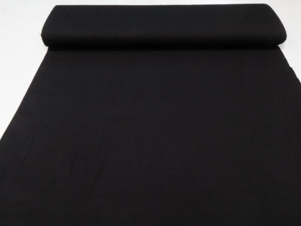 Stoff Viskosejersey uni schwarz – Bild 2