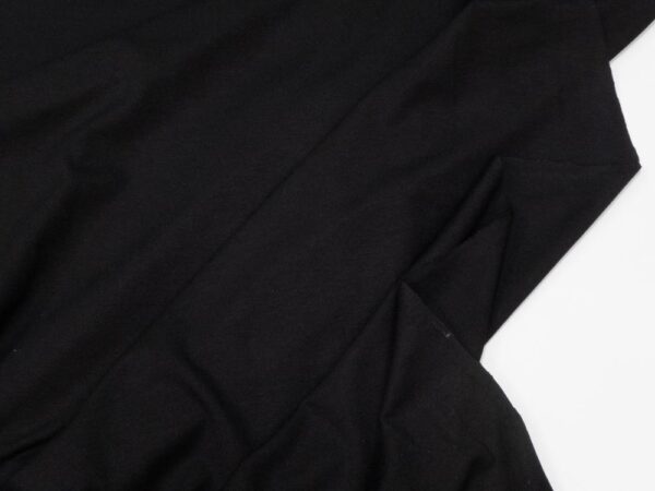 Stoff Viskosejersey uni schwarz