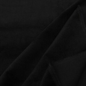 Stoff Curdoroy Stretch Washed schwarz
