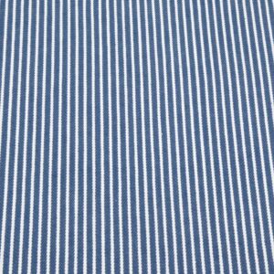 Stoff washed Denim Yarn dyed Stripe blaugrau-weiss
