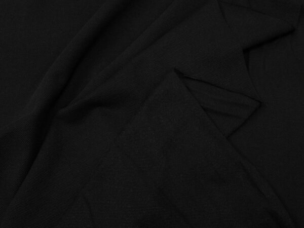 Stoff Jersey Pikee schwarz