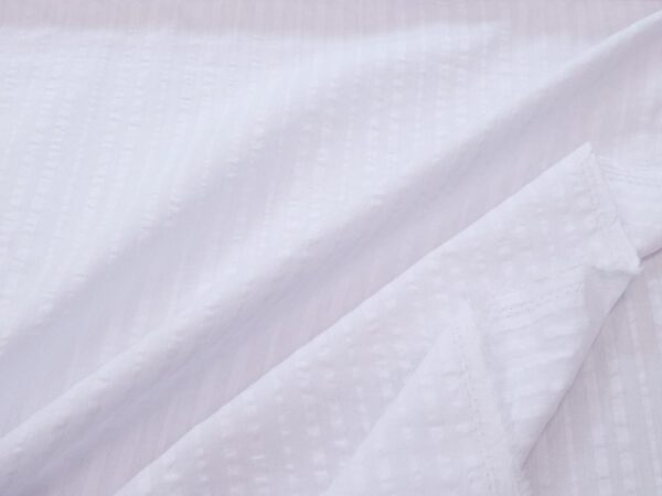 Stoff Seersucker Stripe Fantasie weiss – Bild 2