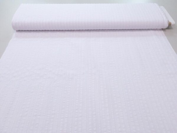 Stoff Seersucker Stripe Fantasie weiss – Bild 3
