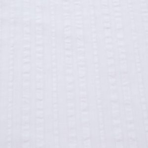 Stoff Seersucker Stripe Fantasie weiss