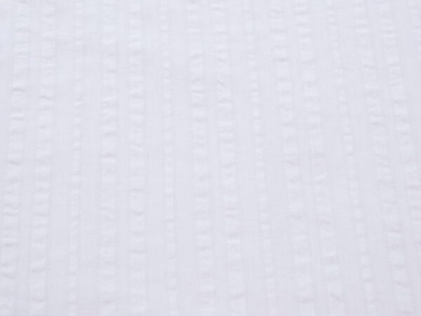 Stoff Seersucker Stripe Fantasie weiss