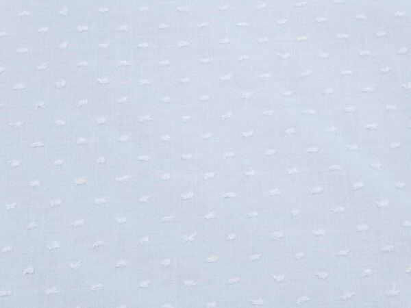 Stoffe Dobby Cotton - Plumetis Himmelblau