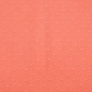 Stoffe Dobby Cotton - Plumetis koral