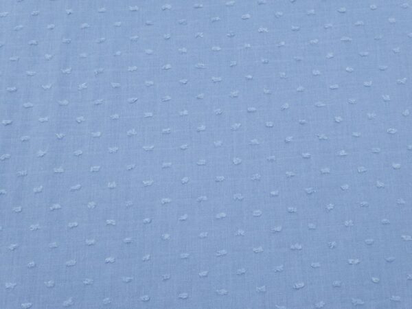 Stoffe Dobby Cotton - Plumetis  Blue Shadow