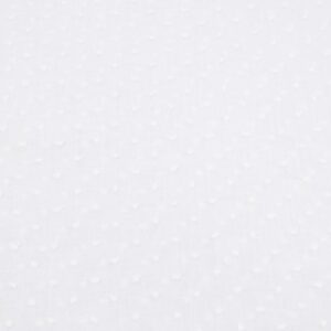 Stoffe Dobby Cotton - Plumetis weiss