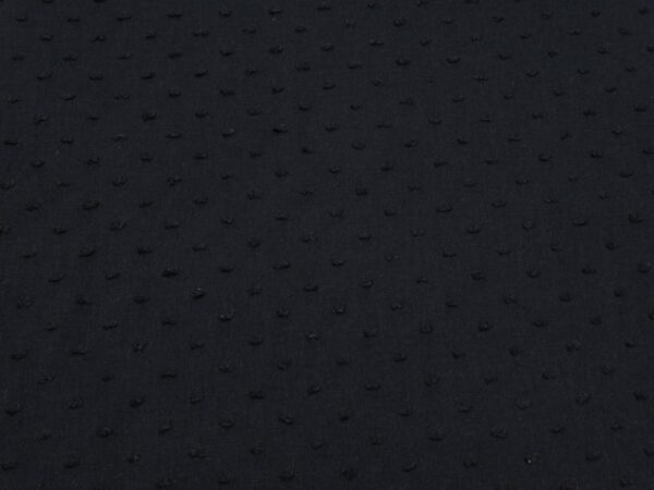 Stoffe Dobby Cotton - Plumetis  schwarz