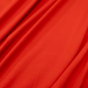 Stoff Jersey uni Flame Scarlet rot