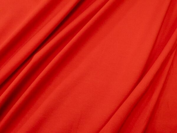 Stoff Jersey uni Flame Scarlet rot