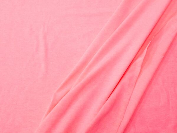 Stoff Jersey neon rosa