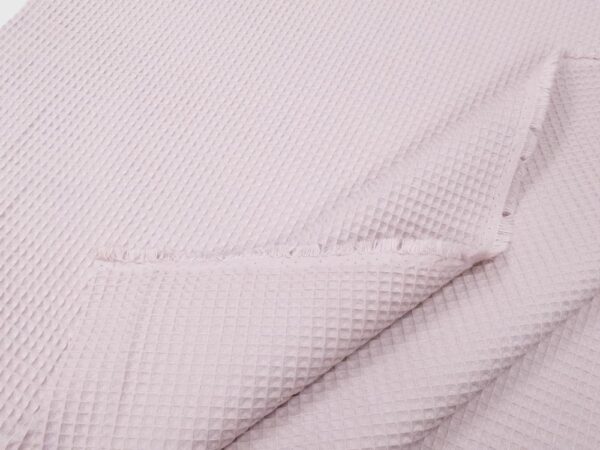 Stoff Waffelpiqué Baumwolle soft lila – Bild 2
