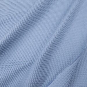 Stoff Waffelpiqué Baumwolle jeans blau