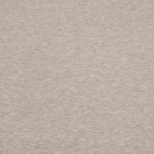 Stoff Bündchen glatt melange beige