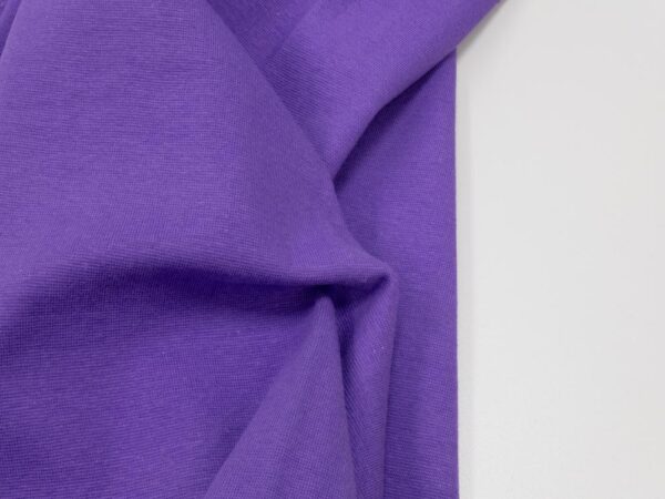 Stoff Bündchen glatt plain Fashion lila – Bild 2