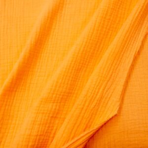 Stoffe Double Gauze Musseline Papaya Punch
