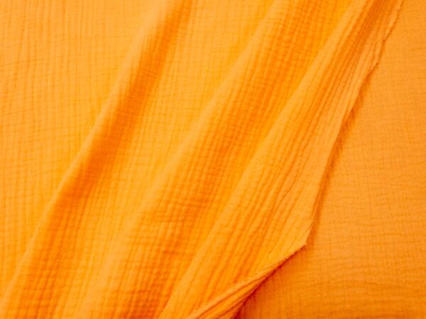 Stoffe Double Gauze Musseline Papaya Punch