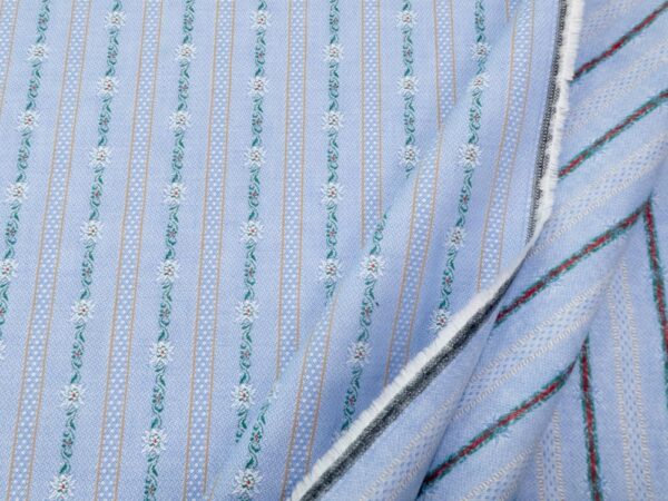 Stoff Edelweiss blau – Bild 2