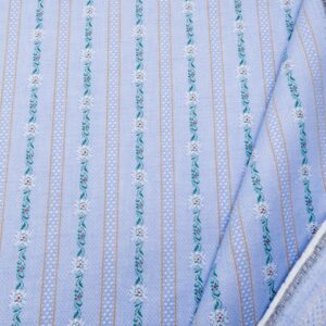 Stoff Edelweiss hellblau