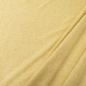Stoff Glamour Glitzer PE gold hell