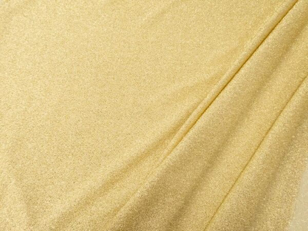 Stoff Glamour Glitzer PE gold hell