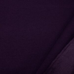 Stoff brushed Sweat uni Sweet Grape