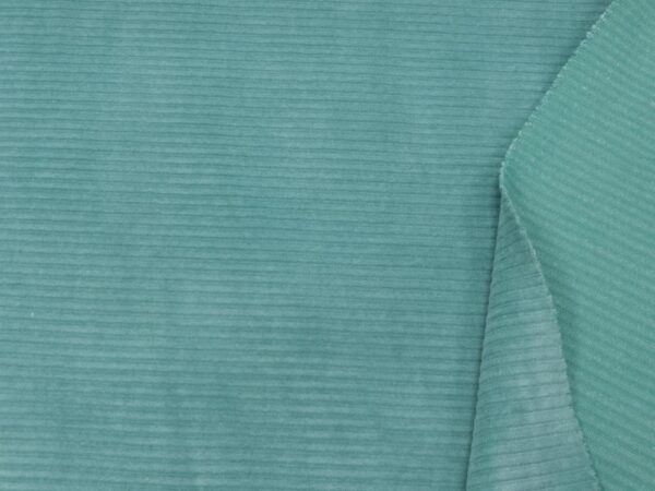 Stoff Cordjersey mintgrün-deep sea