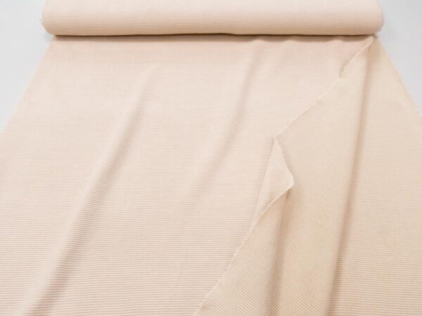 Stoff Ottoman Rip Jersey beige – Bild 2