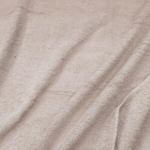 Stoff Frottée Bio Baumwolle uni taupe