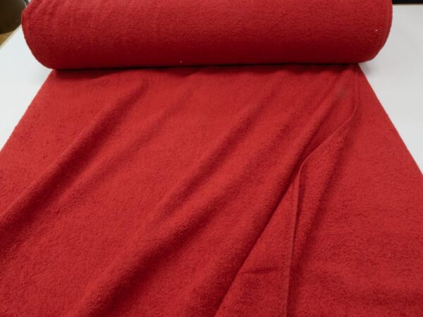 Stoff Frottée Bio Baumwolle uni ROT – Bild 3
