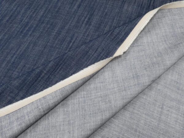 Stoff Denim meliert dunkelblau – Bild 2