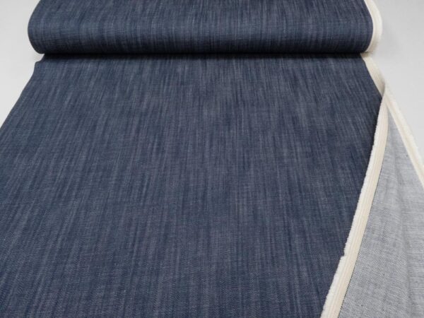 Stoff Denim meliert dunkelblau – Bild 3